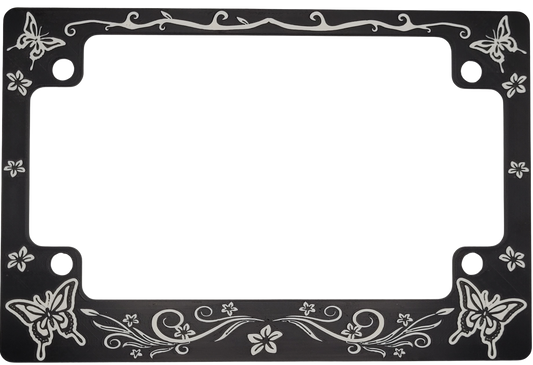 Butterfly Motorcycle License Plate Frame