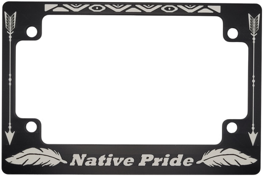 Native Pride Motorcycle License Plate Frame
