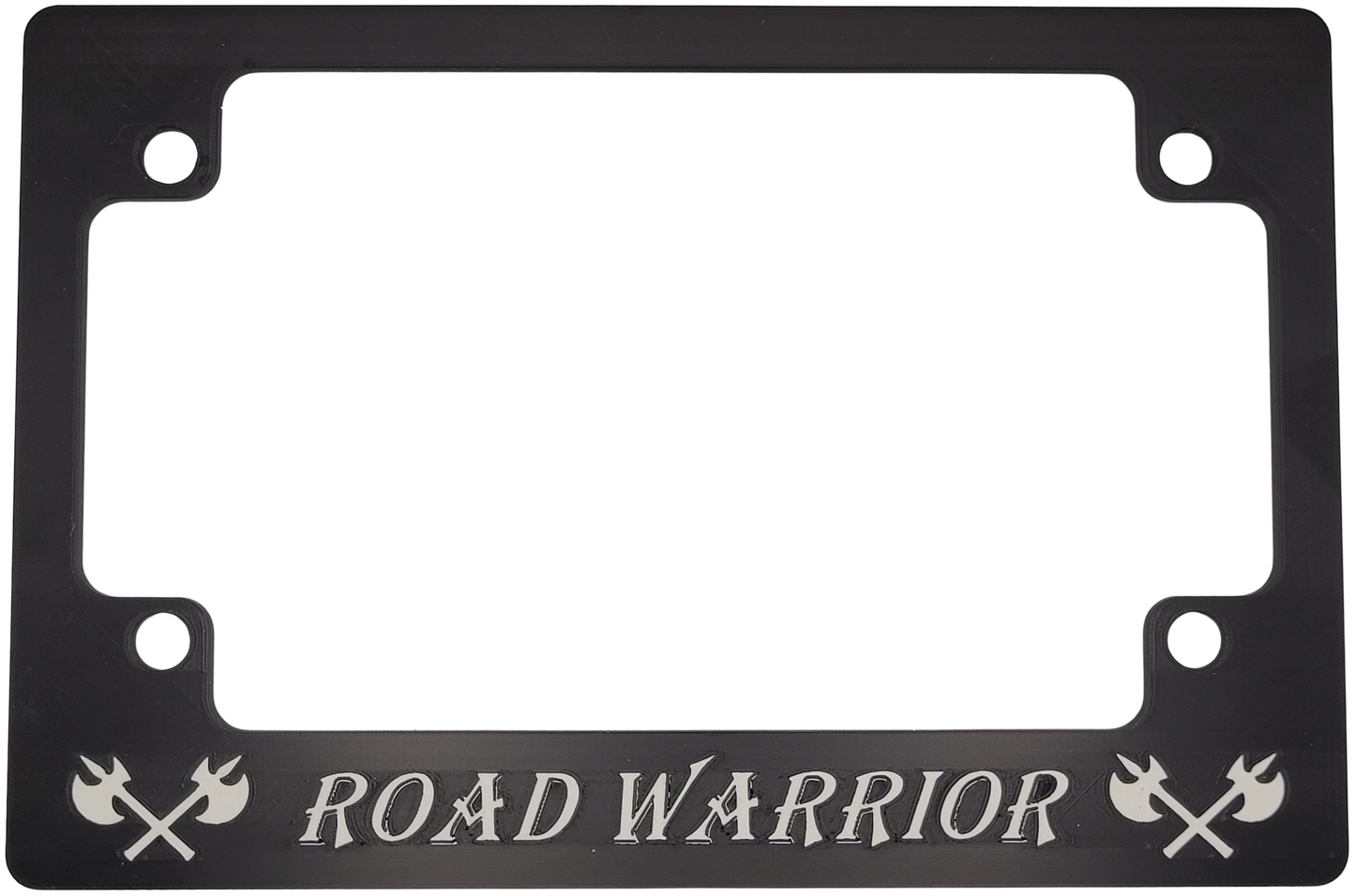 Road Warrior Motorcycle License Plate Frame